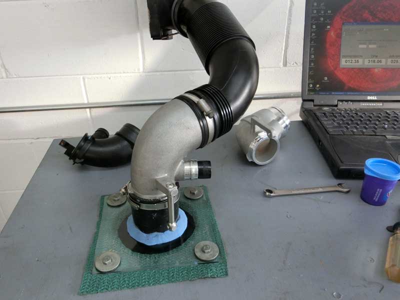 APR Turbocharger Inlet Pipe Flow Test