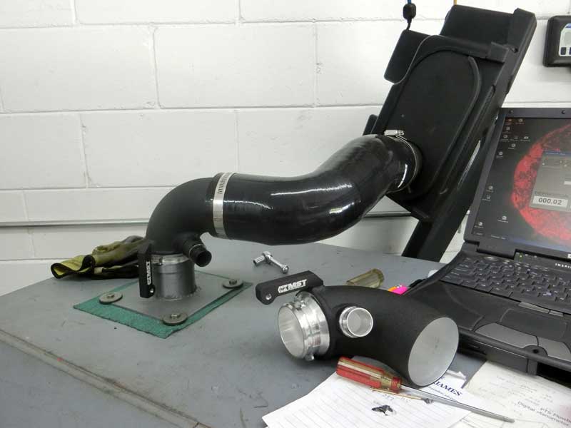 R600 Airbox with MST Performance intake components - IS20/IS38 Turbo Adapter
