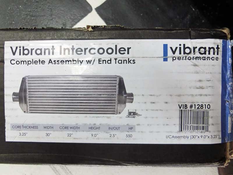 Vibrant 12810 Intercooler Product Specs