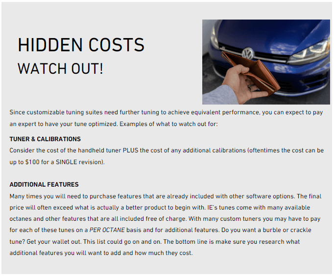 IE Claim - Hidden Costs
