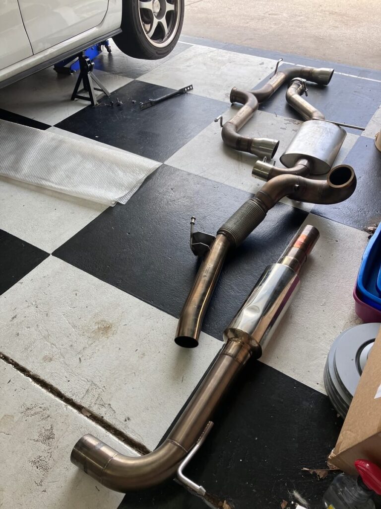 Baun Exhaust to Trackslag Swap