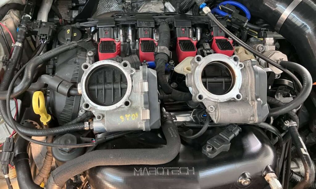 Audi 70 mm vs. Stock GTI Throttle Bodies