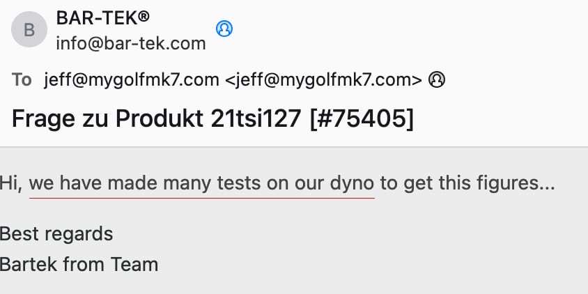 Bar-Tek Dyno Explanation