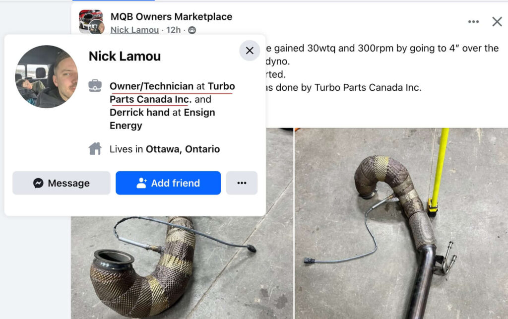 TPC - Used Part Advertisement