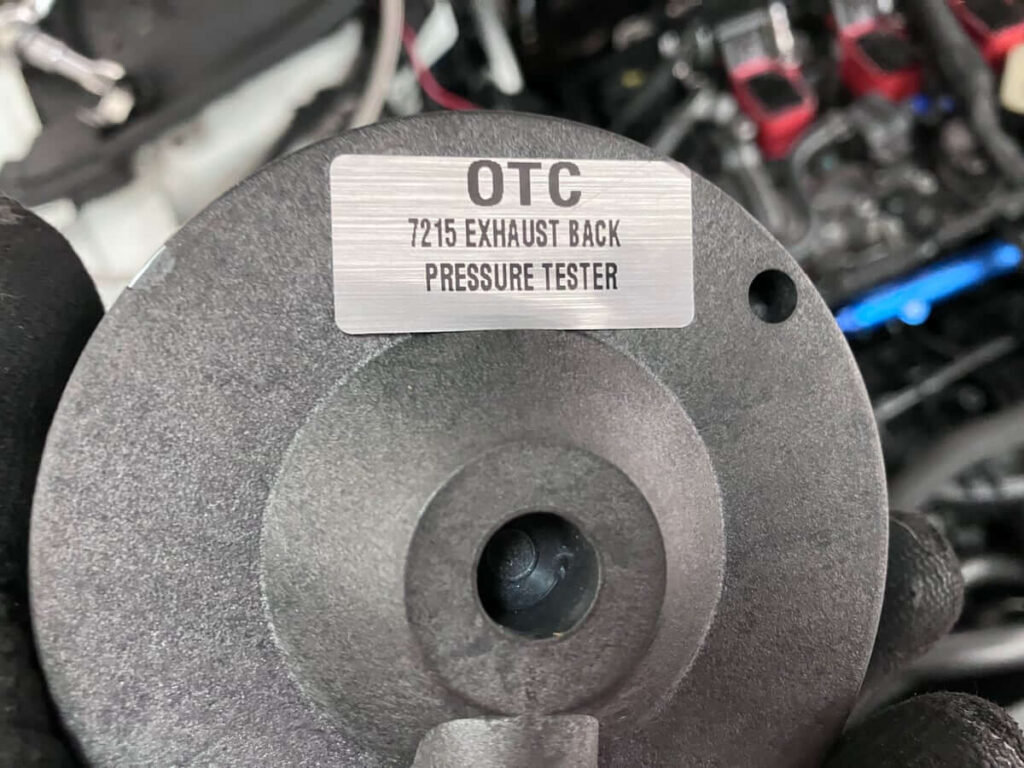 Exhaust Backpressure Check - OTC Test Gauge