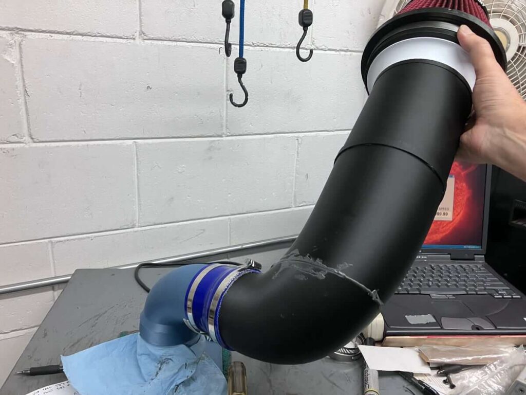 Vibrant Short Filter and IS48 Elbow Flow Test