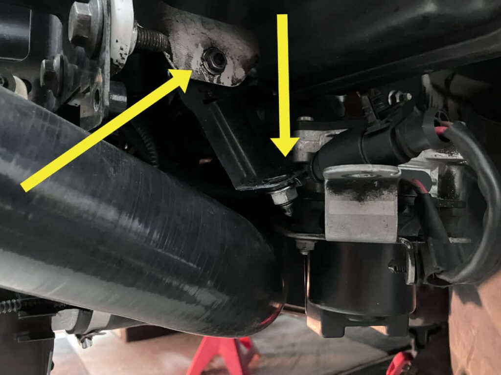 Bicooler Hose SAI Pump Clearance