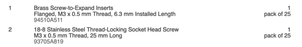 R600 Lid Fix Parts Order