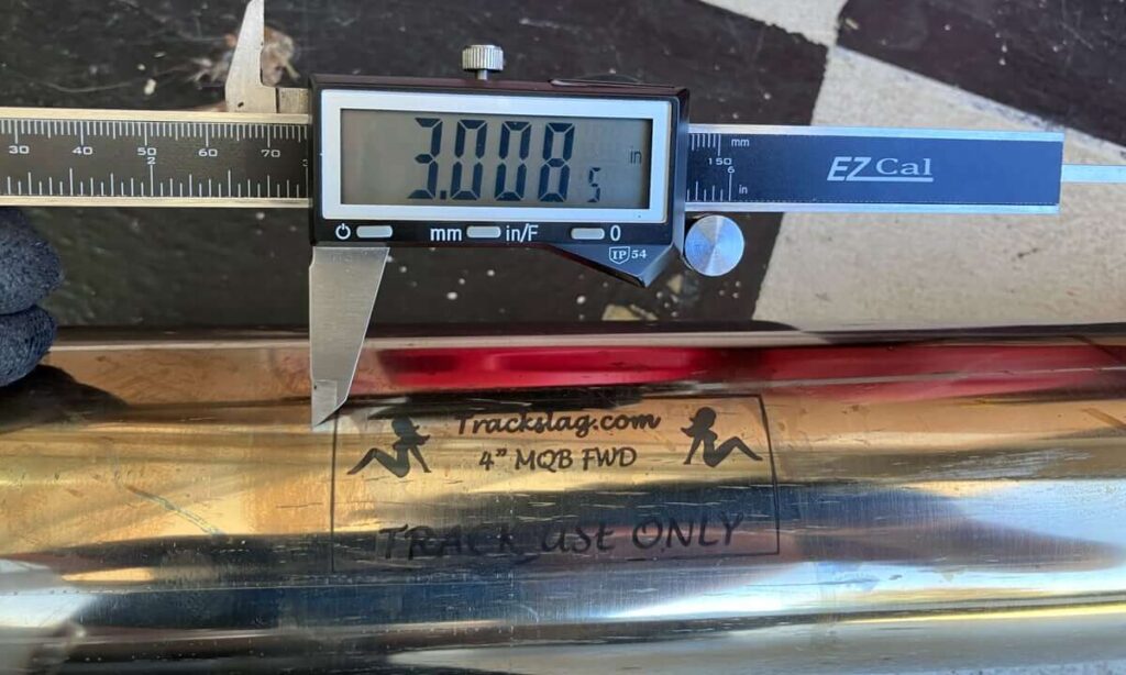 Trackslag Downpipe - 4" Advertised - 3" Actual