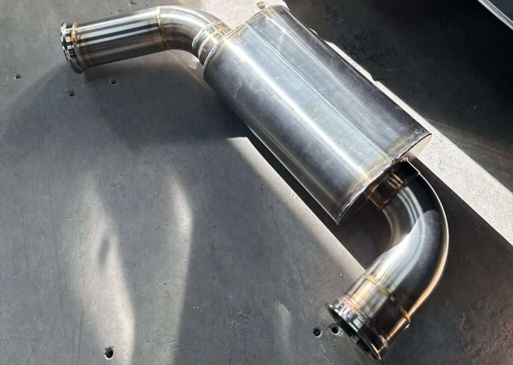 CC Design Mk7 GTI Muffler Assembled