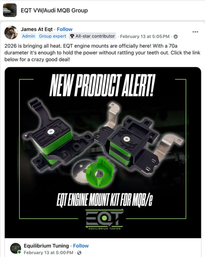 EQT's Knockoff Mounts