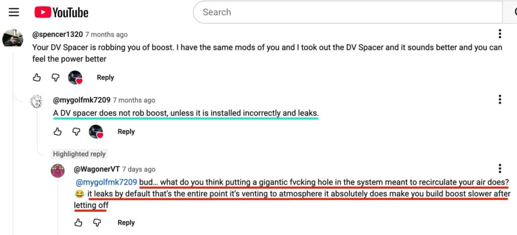 YouTube DV Spacer Claim