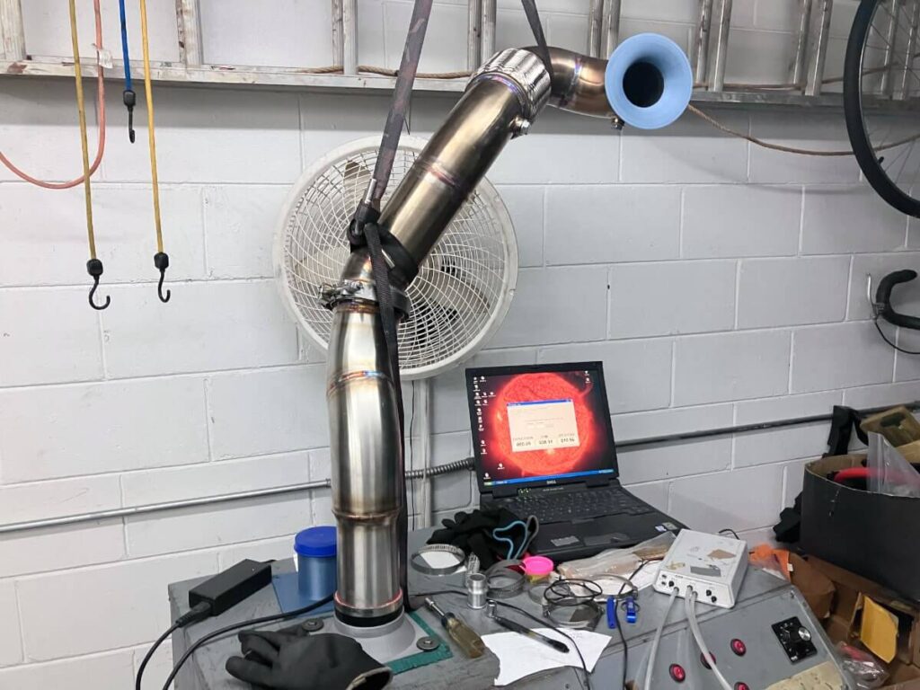 CC Design 4" Catless DP Flow Test