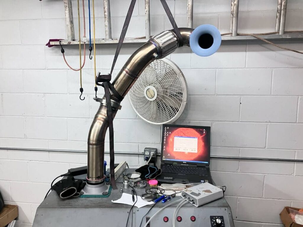 CC Design 4" Catless DP Flow Test