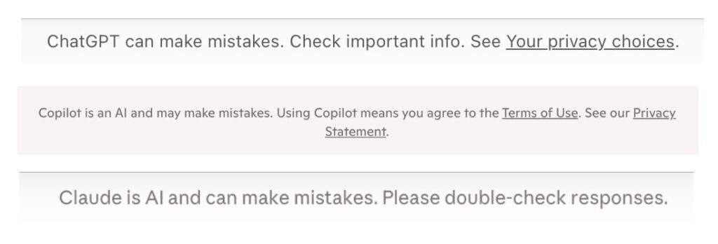 AI Tools Caution