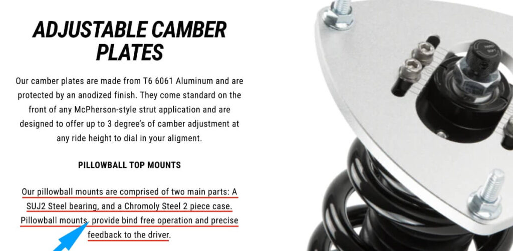 Silver's Camber Plate Description (with typo)