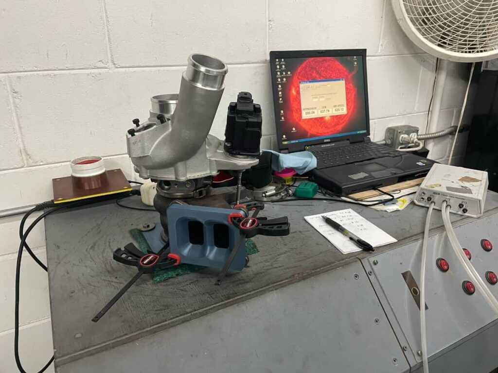 Shuenk IS48 Turbine Housing Flow Test