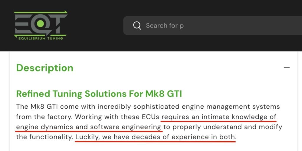 Engine Dynamics and Software Engineering experience claim