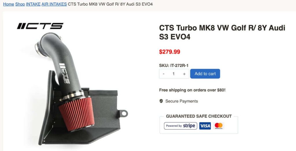 CTS Turbo Intake
