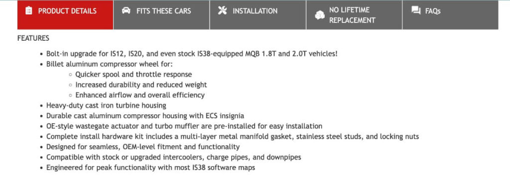 ECS Tuning IS38+ Claims