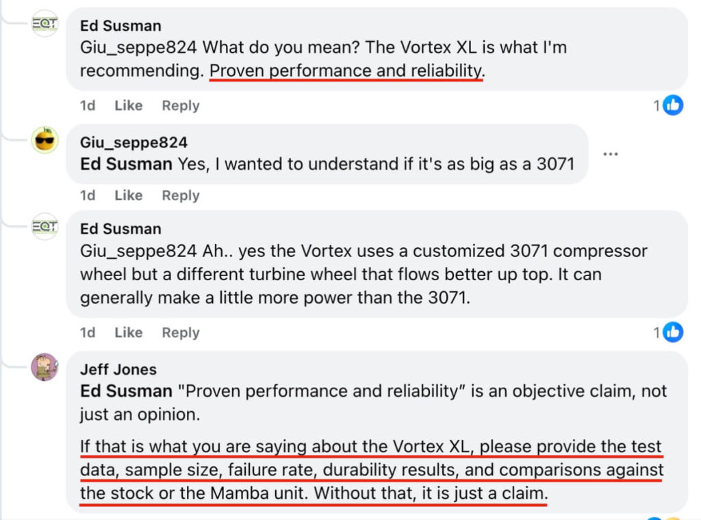 Vendor Claim Lacking Proof