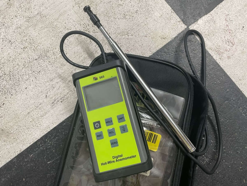 Dyno Condition Check - Hot-Wire Anemometer