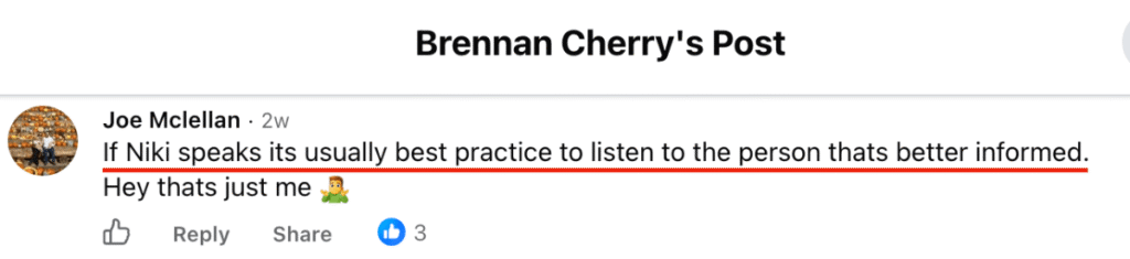 R-Tech Authority over Evidence Example #2