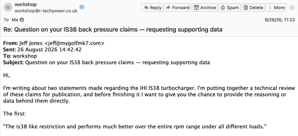 Email to R-Tech