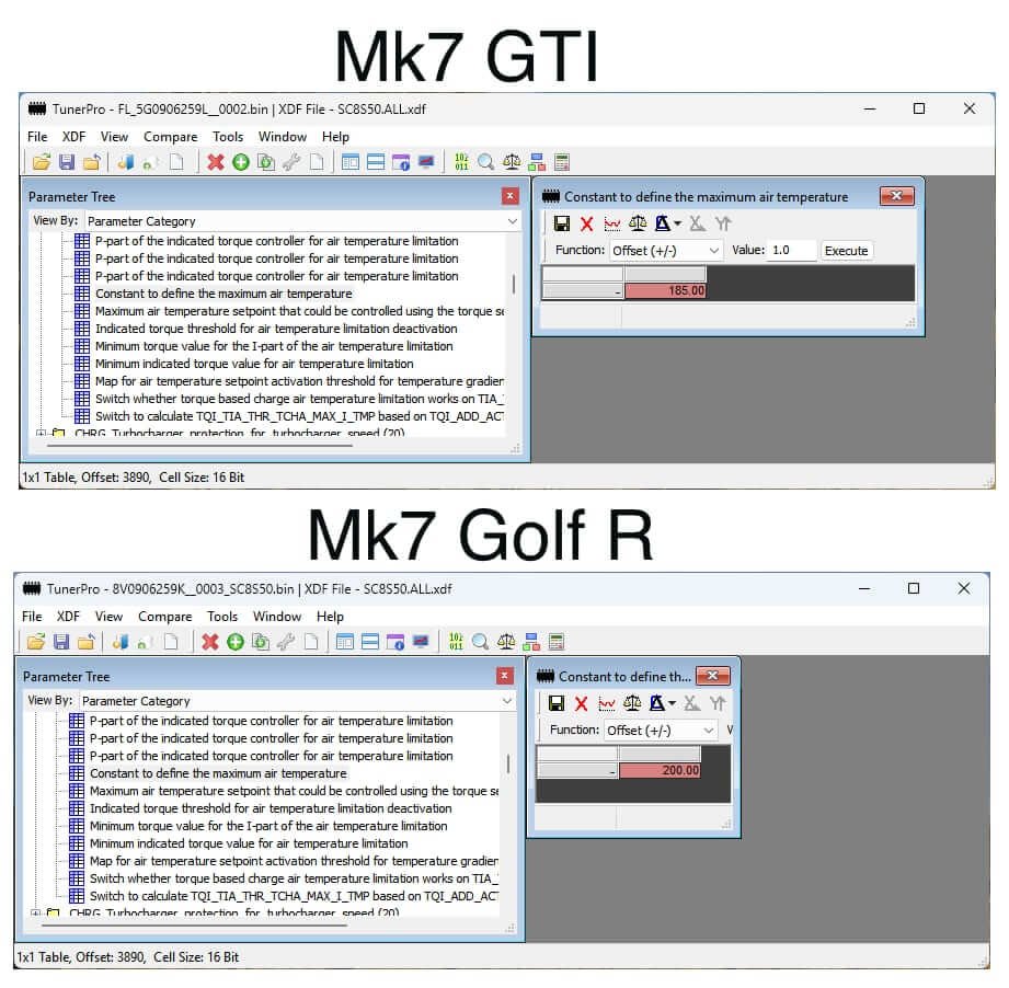 Mk7 Maximum Turbo Outlet Air Temperature